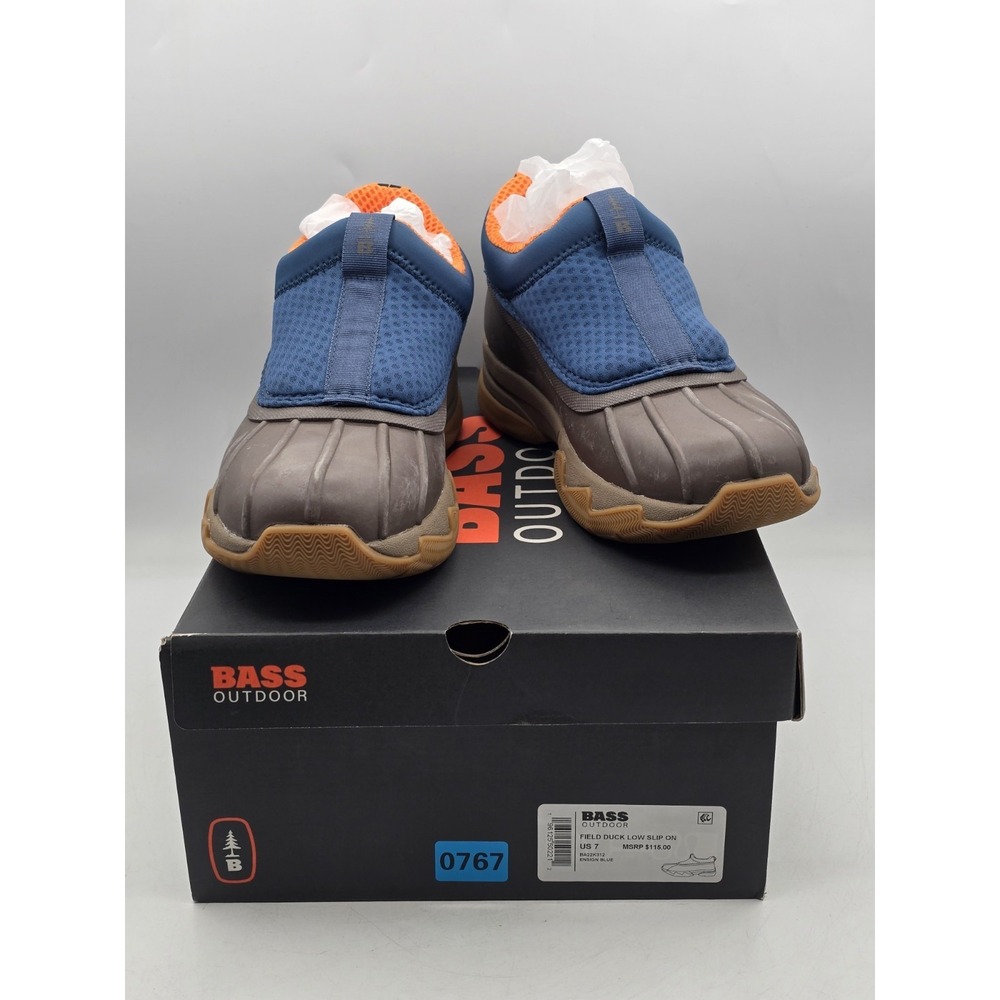 BASS Outdoor Men's Field Duck Low Slip On - Color Ensign Blue -‎ Size 7
